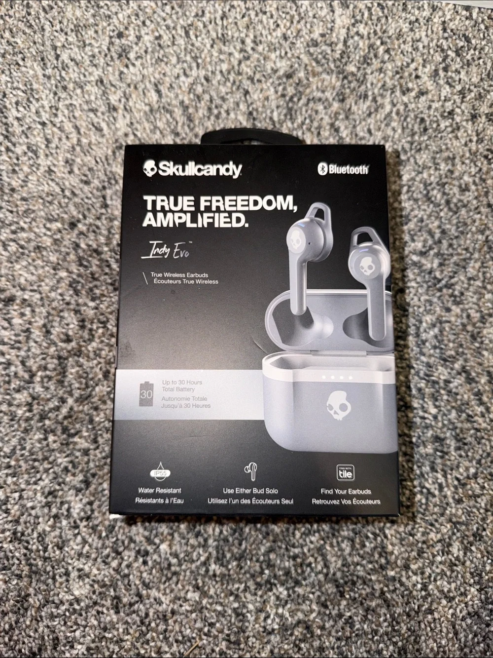 Skullcandy Indy Evo True Wireless Earbuds - Light Gray